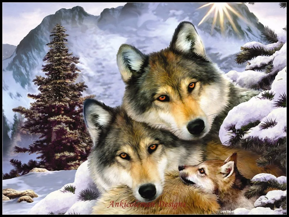 Needlework for embroidery DIY French DMC High Quality - Counted Cross Stitch Kits 14 ct Oil painting - Wolf Harmony
Needlework for embroidery DIY French DMC High Quality - Counted Cross Stitch Kits 14 ct Oil painting - Wolf Harmony