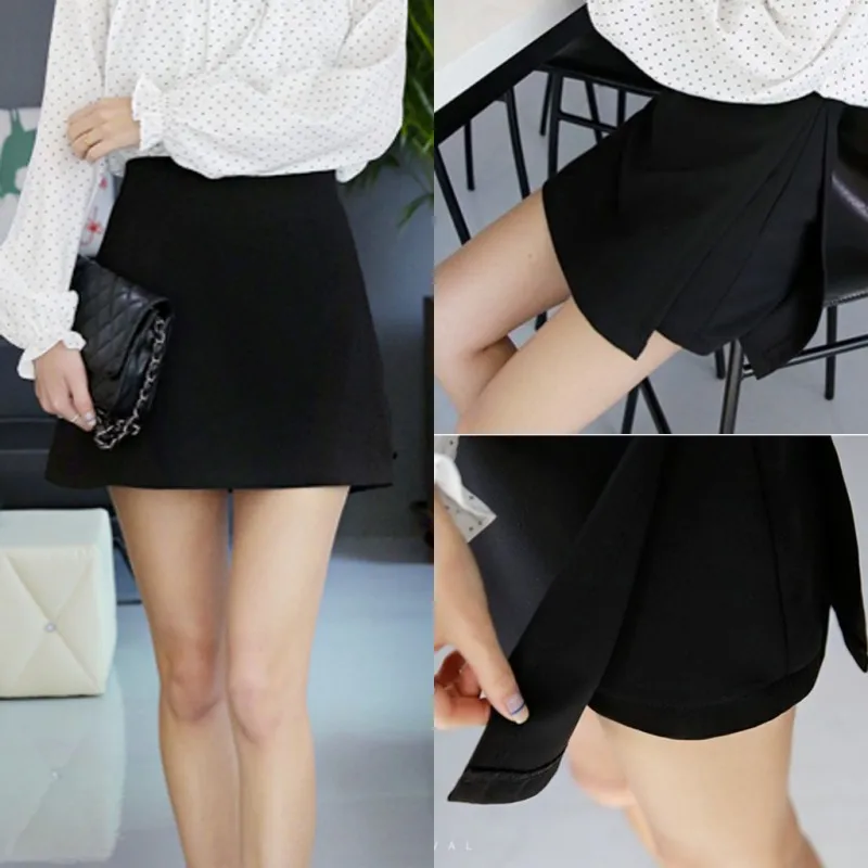 Fashion Women's Summer Skirt Shorts Fake Two-piece Split Skirt High Waist Zip Skirt Shorts
Fashion Women's Summer Skirt Shorts Fake Two-piece Split Skirt High Waist Zip Skirt Shorts
