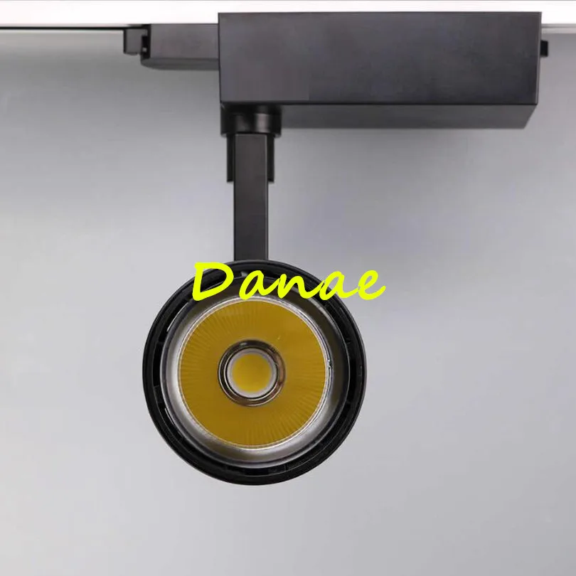YRANK Indoor Lighting 40W 50W COB LED Track Light AC85-265V 1 Phase 2 Wires Rail Spot Lamps For Home Shop Stores 10pcs | Лампы и