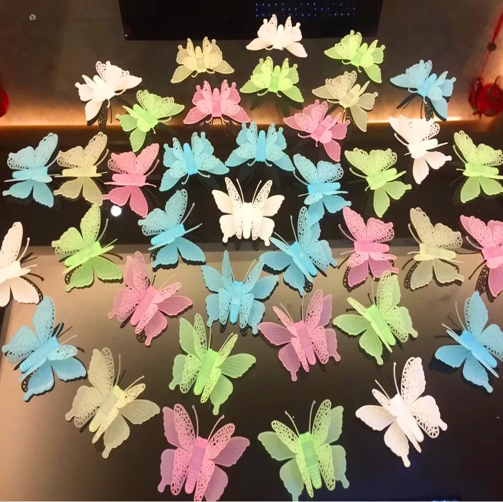 Wall Stickers Butterfly Novelty Noctilucent Luminous Plastic Sticker Ceiling Decal Home wallstickers voor kinderkamer 601
Wall Stickers Butterfly Novelty Noctilucent Luminous Plastic Sticker Ceiling Decal Home wallstickers voor kinderkamer 601