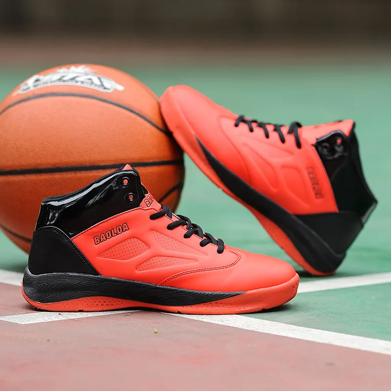 Фото Дышащие баскетбольные ботинки унисекс Обувь На Шнуровке Для мужчин и женщин