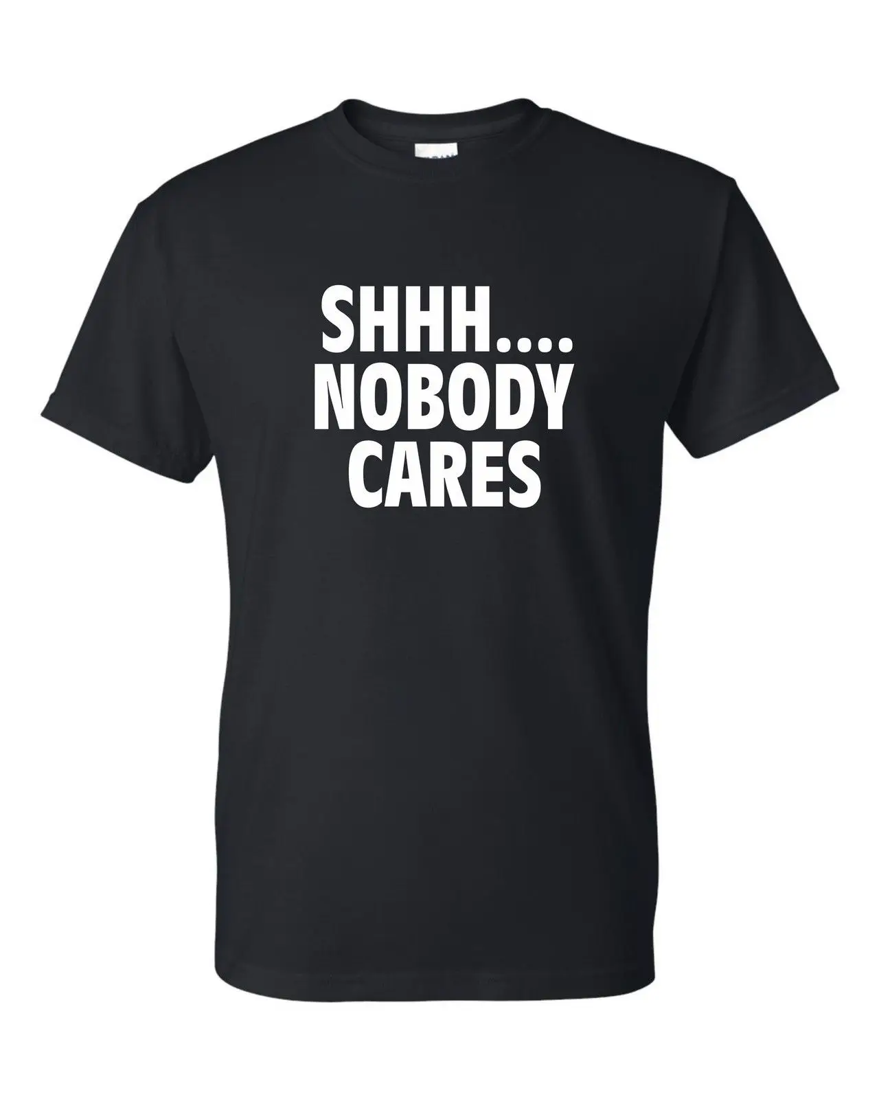 Тс .. Футболка Nobody Cares забавная футболка с надписью meme college no one Подарочная принтом