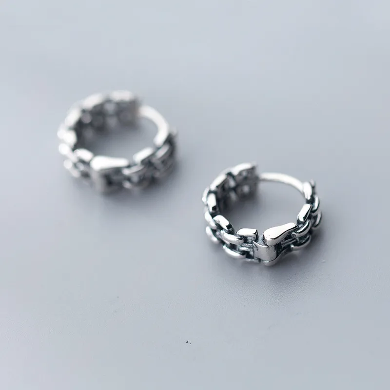 small 14mm Authentic Real 100% 925 Sterling Silver fine Jewelry Open curb Chain hoop huggie Earrings gtle2471
small 14mm Authentic Real 100% 925 Sterling Silver fine Jewelry Open curb Chain hoop huggie Earrings gtle2471
