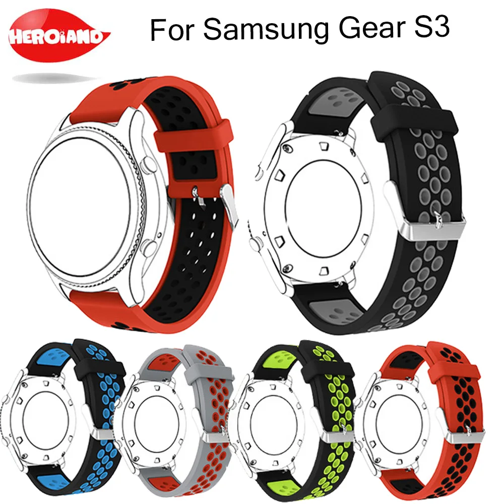 Вентиляция спортивная для samsung gear s3 Frontier/классический силиконовый сменный резиновый ремешок для наручных часов для samsung gear S3
Вентиляция спортивная для samsung gear s3 Frontier/классический силиконовый сменный резиновый ремешок для наручных часов для samsung gear S3