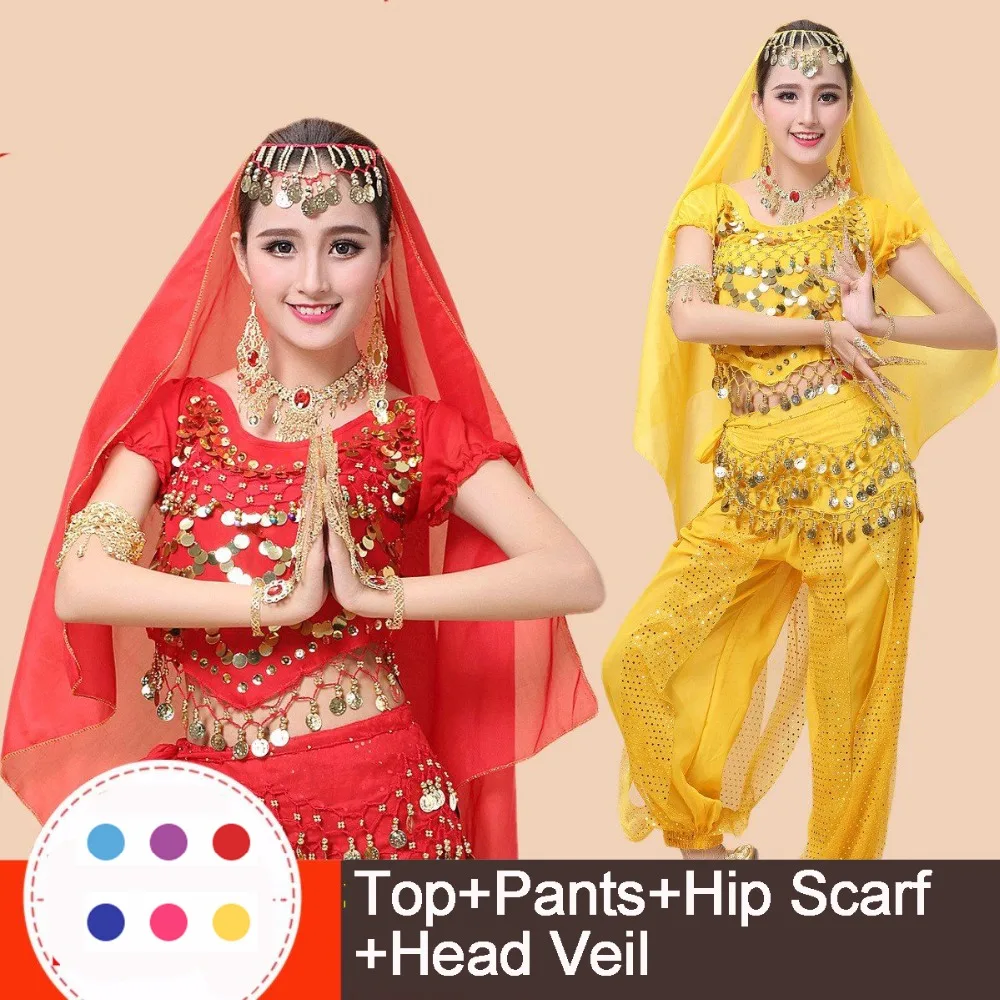 Sexy Women Cheap Price Bollywood Bellydance Costume Oriental Belly Dance Costumes Set For Sale 4 Pieces Top Pants Veil Scarf
Sexy Women Cheap Price Bollywood Bellydance Costume Oriental Belly Dance Costumes Set For Sale 4 Pieces Top Pants Veil Scarf