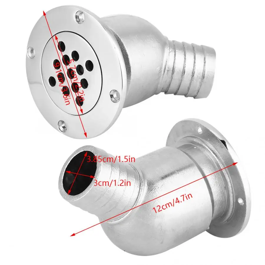 Marine Boat Deck Drain 316 Stainless Steel Boat Deck Drain Scupper 90 Degree For Yacht Boat Ship Replacement Accessory NEW
Marine Boat Deck Drain 316 Stainless Steel Boat Deck Drain Scupper 90 Degree For Yacht Boat Ship Replacement Accessory NEW