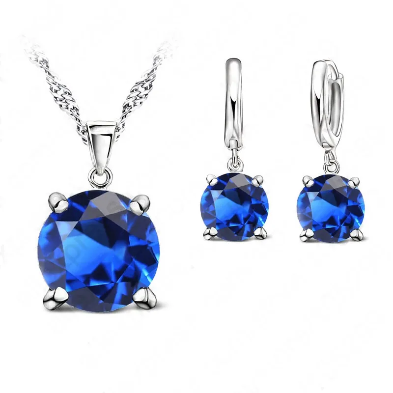 Selling 925 Sterling Silver Jewelry Sets 4 Claws Cubic Zirconia CZ Pendant Necklace Earring Fashion Jewelry For Women Sets
Selling 925 Sterling Silver Jewelry Sets 4 Claws Cubic Zirconia CZ Pendant Necklace Earring Fashion Jewelry For Women Sets
