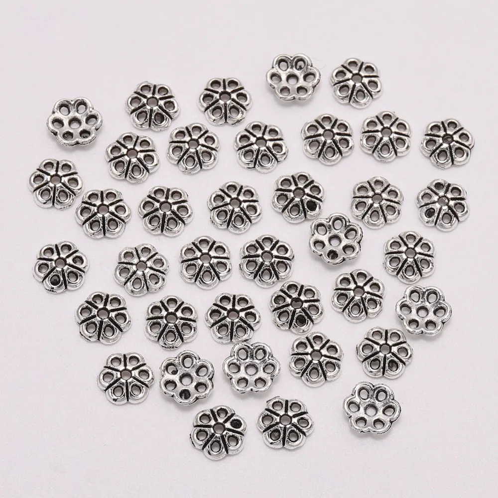 100pcs/Lot 6mm Antique Bead Caps Carved Hollow Out Flower Torus End Receptacle Bead Caps For DIY Jewelry Making Accessories
100pcs/Lot 6mm Antique Bead Caps Carved Hollow Out Flower Torus End Receptacle Bead Caps For DIY Jewelry Making Accessories