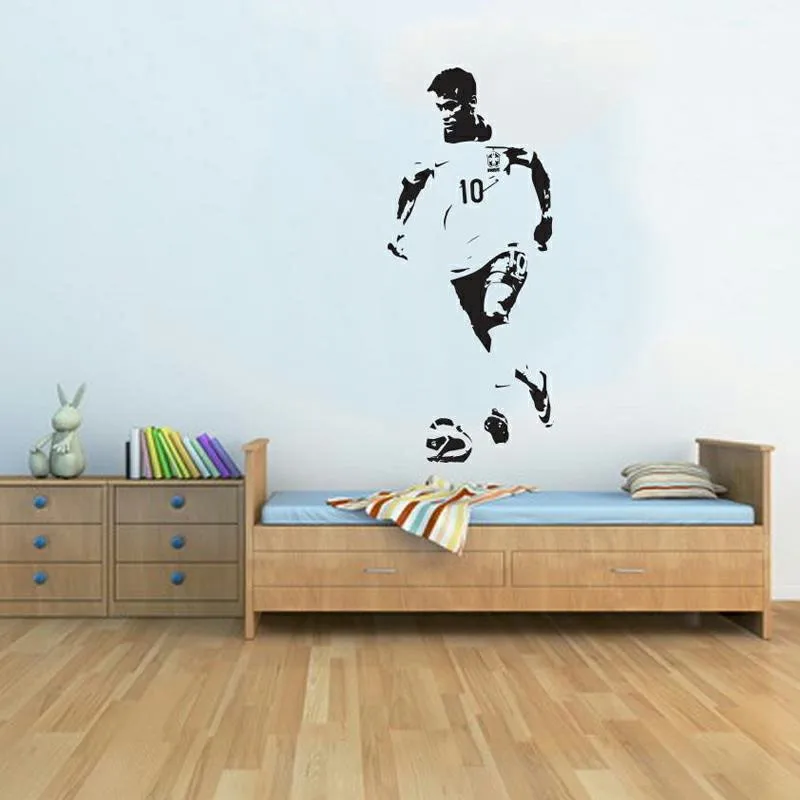 Football Soccer Neymar Wall Stickers Sports Star Decals Kids Bedroom Home Decor Free Shipping Customized custom acceptable
Football Soccer Neymar Wall Stickers Sports Star Decals Kids Bedroom Home Decor Free Shipping Customized custom acceptable