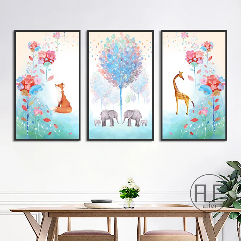 Fashion Home Decoration Wall Art Animal Flower Picture Nordic Simplicity Canvas Painting for Children's Room Posters and Prints
Fashion Home Decoration Wall Art Animal Flower Picture Nordic Simplicity Canvas Painting for Children's Room Posters and Prints