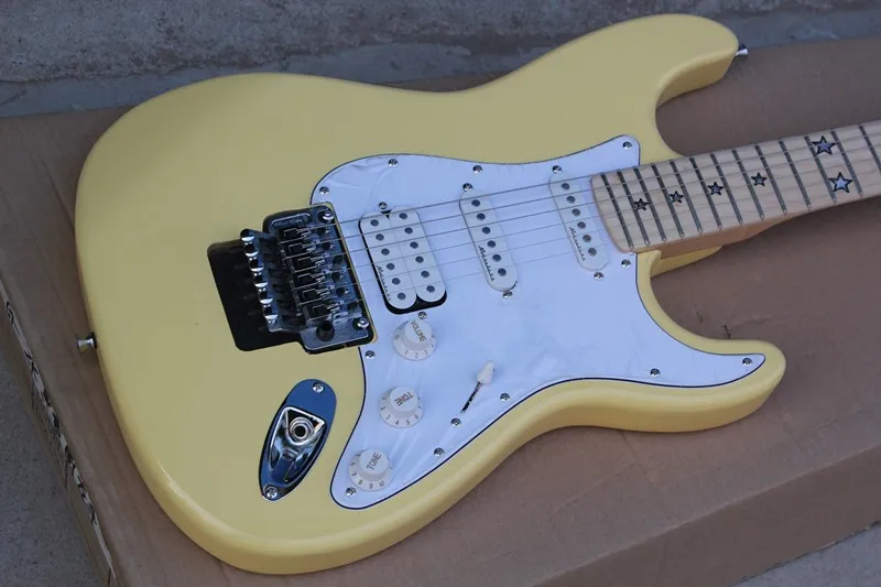 Electric luteal guitar and Pentagram automatic panels, SSH pickup trucks, white pickup trucks, provide customization
Electric luteal guitar and Pentagram automatic panels, SSH pickup trucks, white pickup trucks, provide customization