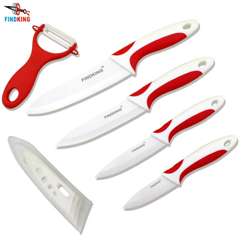 

FINDKING Quality ceramic chef knives kitchen knife set Ceramic Knife 3" 4" 5" 6" inch Peeler Covers fruit knife set chefs tools