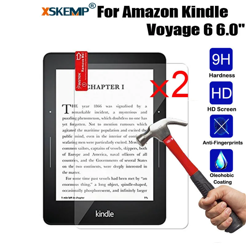 XSKEMP 2 шт./лот 9H Премиум Защита для экрана закаленное стекло Kindle Voyage Противоударная