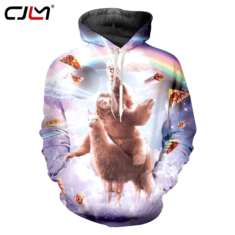 CJLM Fashion Funny Men/women Space Sloth Cat Riding Alpaca 3D Print Hoodie Harajuku Style Hoodie Streetwear Tops
CJLM Fashion Funny Men/women Space Sloth Cat Riding Alpaca 3D Print Hoodie Harajuku Style Hoodie Streetwear Tops