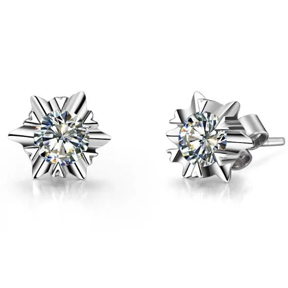 0.3 CT/ Piece Snow Flake SONA Simulate Diamond Stud Earrings Fine Jewelry 18K White Gold Plated Earrings 925 Statement Birthday
0.3 CT/ Piece Snow Flake SONA Simulate Diamond Stud Earrings Fine Jewelry 18K White Gold Plated Earrings 925 Statement Birthday