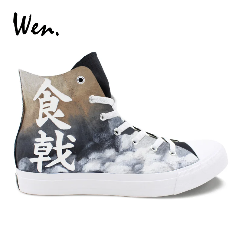 Wen Hand Painted Canvas Sneakers Men Design Shokugeki no Soma Yukihira Souma Anime Shoes High Top Plimsolls Boys Girls Flats
Wen Hand Painted Canvas Sneakers Men Design Shokugeki no Soma Yukihira Souma Anime Shoes High Top Plimsolls Boys Girls Flats