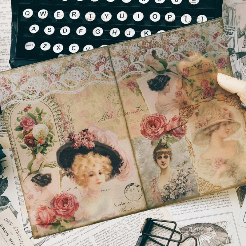 Vintage Elegant Lady Stickers Junk Journal Diary Planner Card Scrapbooking Material Decorative Background DIY Craft Supplies
Vintage Elegant Lady Stickers Junk Journal Diary Planner Card Scrapbooking Material Decorative Background DIY Craft Supplies
