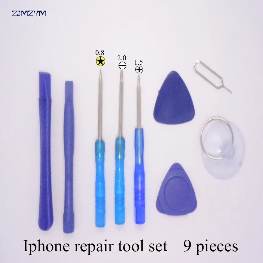 Hot sale 9 in 1 Mobile Phone Repairing Tool Kit Spudger Pry Opening Tool LCD Repair Tools with screwdriver for Iphone tool set
Hot sale 9 in 1 Mobile Phone Repairing Tool Kit Spudger Pry Opening Tool LCD Repair Tools with screwdriver for Iphone tool set