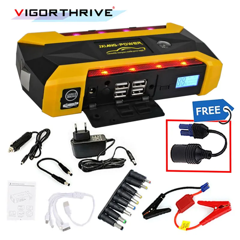 Car Jump Starter For Petrol car 600A Emergency Starting Device Power Bank Auto Battery Booster SOS Light Portable LCD Display
Car Jump Starter For Petrol car 600A Emergency Starting Device Power Bank Auto Battery Booster SOS Light Portable LCD Display