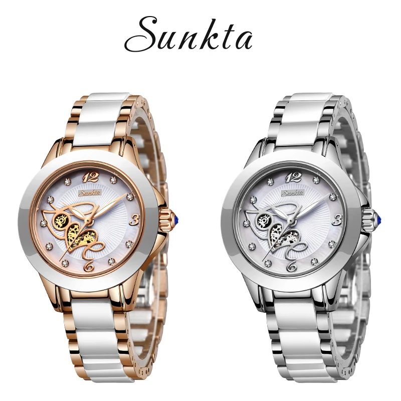 SUNKTA White Ceramic Quartz Women Watches Top Brand Luxury Simple Clock Girl Bracelet Diamond Watches Ladies Relogio Feminino
SUNKTA White Ceramic Quartz Women Watches Top Brand Luxury Simple Clock Girl Bracelet Diamond Watches Ladies Relogio Feminino