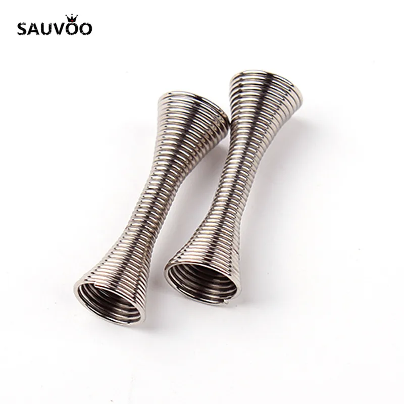 SAUVOO 50pcs/lot Metal Tube Spring Beads Caps Big Hole 7mm DIY Chunky European Necklace Jewelry Findings Accessories F2032
SAUVOO 50pcs/lot Metal Tube Spring Beads Caps Big Hole 7mm DIY Chunky European Necklace Jewelry Findings Accessories F2032