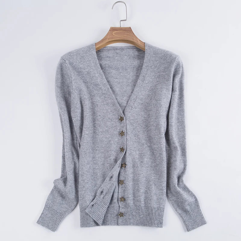 JECH New Women Spring Autumn Sweater 2020 Fashion Long V Neck Cardigan Star Button Korean Slim Loose Knit Sweater Outwear Coat
JECH New Women Spring Autumn Sweater 2020 Fashion Long V Neck Cardigan Star Button Korean Slim Loose Knit Sweater Outwear Coat