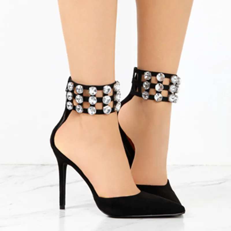 EMMA KING Pointed Toe Party Sexy High Heels Female Sandals Pumps Wedding Crystal Shoes Plus Size 43 Autumn Thin Heels Zipper
EMMA KING Pointed Toe Party Sexy High Heels Female Sandals Pumps Wedding Crystal Shoes Plus Size 43 Autumn Thin Heels Zipper