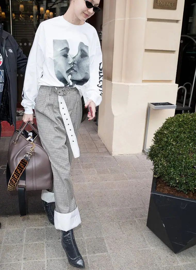 GETSRING Women Pant Irregular Color Matching Plaid High Waist Straight Pants Large Size Casual Plaid Ankle-Length Pants 2019
GETSRING Women Pant Irregular Color Matching Plaid High Waist Straight Pants Large Size Casual Plaid Ankle-Length Pants 2019