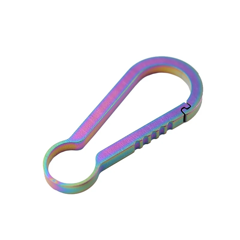 Titanium Alloy Keychain EDC Backpack Buckle Mini Hanging Buckle Large High Strength Corrosion Resistance Maximum Load 25 Kg
Titanium Alloy Keychain EDC Backpack Buckle Mini Hanging Buckle Large High Strength Corrosion Resistance Maximum Load 25 Kg