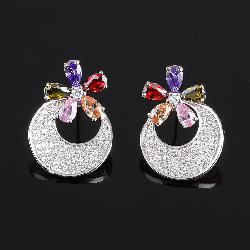 RONGQING 6Pairs/lot Bohemian Zircon Round Circle Earrings 925 Sterling Silver Stud Earrings for Women Nickel Free Modern Girl
RONGQING 6Pairs/lot Bohemian Zircon Round Circle Earrings 925 Sterling Silver Stud Earrings for Women Nickel Free Modern Girl