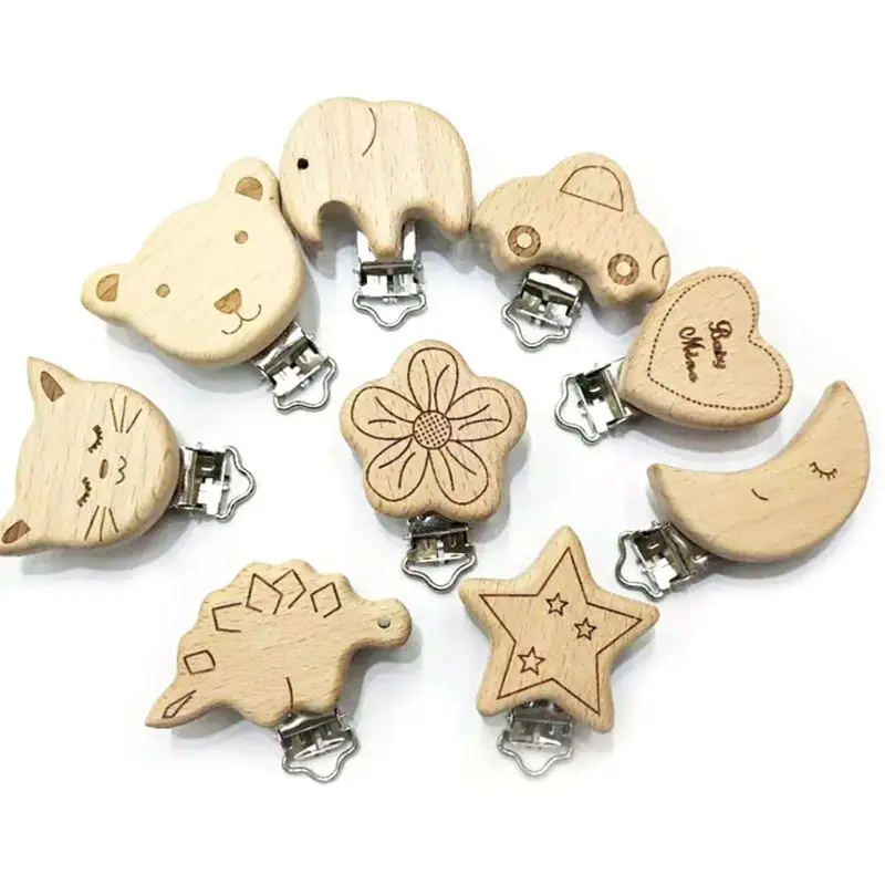 5pcs Pacifier bracelet for nipples Wood Clips Natural Cartoon Dummy DIY Bandana Clamp
5pcs Pacifier bracelet for nipples Wood Clips Natural Cartoon Dummy DIY Bandana Clamp