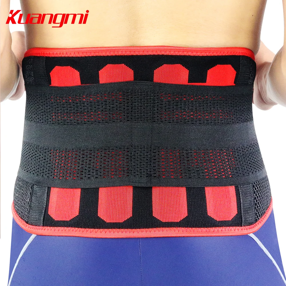 

Kuangmi New Lumbar Support Waist Support Belt Waist Trimmer Back Support Waist Tummy Trainer Protector Belt Exercise Fitness