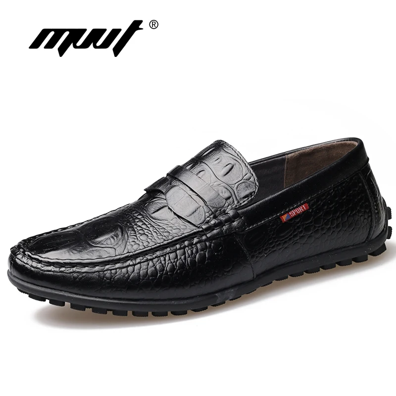 MVVT Crocodile Pattern Men's Loafers Genuine Leather Shoes Men Casual Shoes Men Flats Soft Leather Driving shoes
MVVT Crocodile Pattern Men's Loafers Genuine Leather Shoes Men Casual Shoes Men Flats Soft Leather Driving shoes