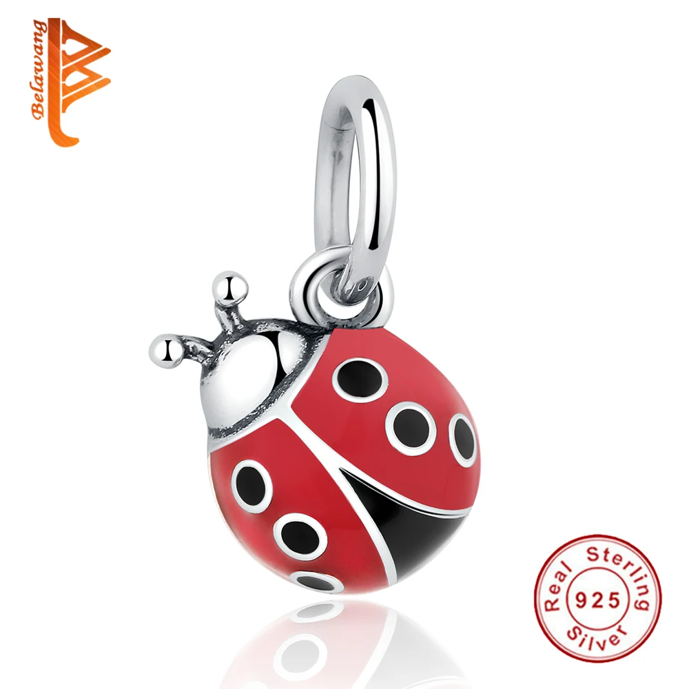 Fashion Sterling Silver 925 Beads Charm Red Ladybug Dangle Pendant fit Original Women Bracelet Bangle DIY Jewelry Making
Fashion Sterling Silver 925 Beads Charm Red Ladybug Dangle Pendant fit Original Women Bracelet Bangle DIY Jewelry Making