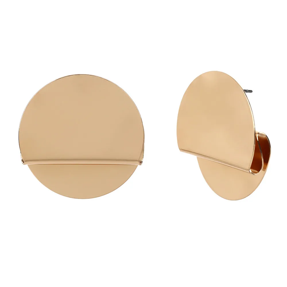 Simple Golden Circular Earrings Design Female Big Round Circle Acrylic Gold Color Stud Earrings For Women Brincos Jewelry
Simple Golden Circular Earrings Design Female Big Round Circle Acrylic Gold Color Stud Earrings For Women Brincos Jewelry
