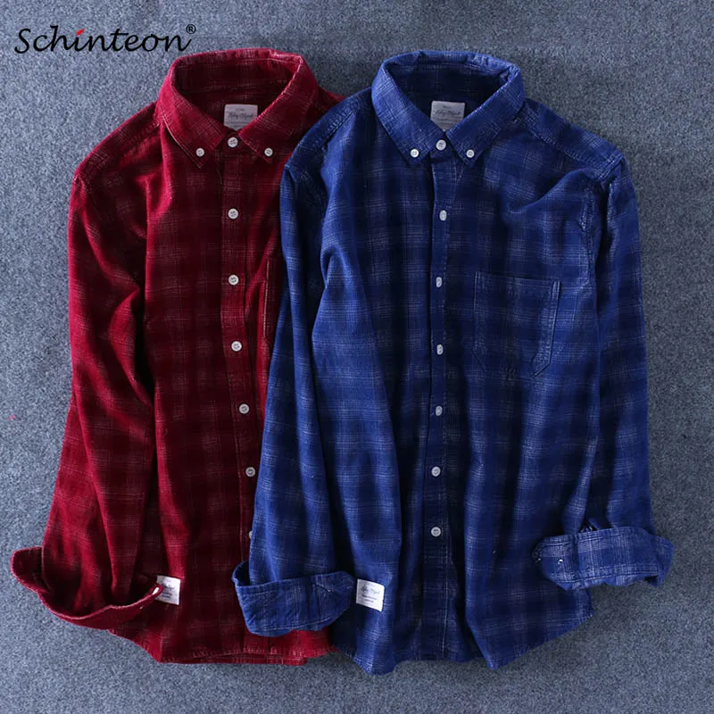 Top Quality 100% Cotton Corduroy Plaid Shirt Cotton Shirt Long Sleeves Sanding Bottoming Shirt S-4XL
Top Quality 100% Cotton Corduroy Plaid Shirt Cotton Shirt Long Sleeves Sanding Bottoming Shirt S-4XL