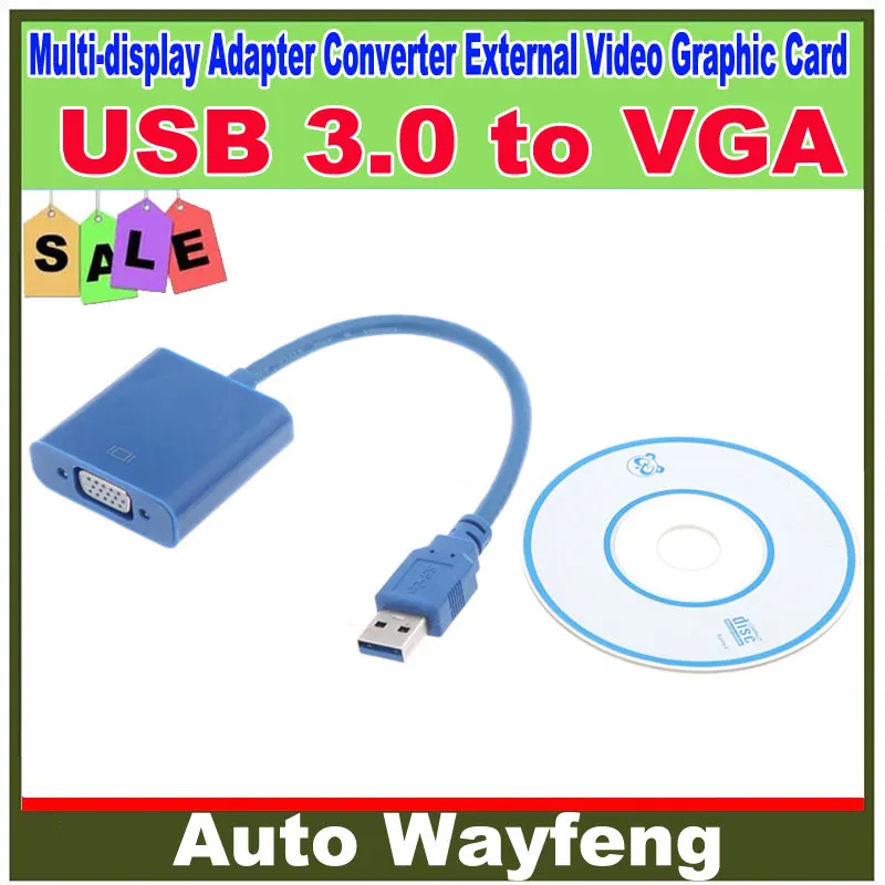 2015 Лидер продаж! Заводская цена USB 3.0 VGA Multi-Display Adapter конвертер внешней графической