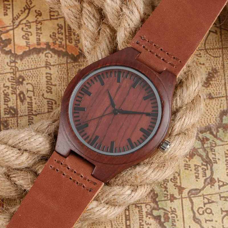 YISUYA Red Nature Bamboo Wood Wrist Watch Genuine Leather Band Strap Sport Watches Analog Minimalist Cool Men Women Gift Relogio
YISUYA Red Nature Bamboo Wood Wrist Watch Genuine Leather Band Strap Sport Watches Analog Minimalist Cool Men Women Gift Relogio