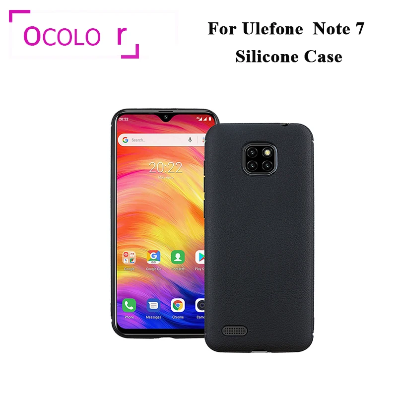 Ocolor для Ulefone Note 7 силиконовый чехол 6 10 дюйма мягкая задняя крышка защитный из ТПУ
