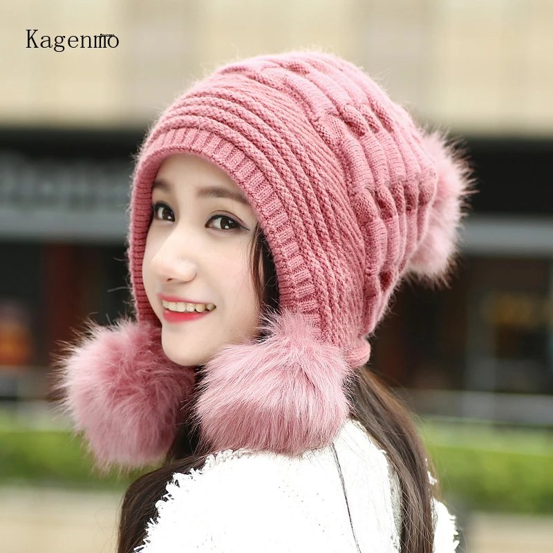 Kagenmo Rabbit Knit Women Winter Hat Outdoor Keep Warm Ear Protection Bomber Hats Casual Cold Autumn Lady Berets
Kagenmo Rabbit Knit Women Winter Hat Outdoor Keep Warm Ear Protection Bomber Hats Casual Cold Autumn Lady Berets