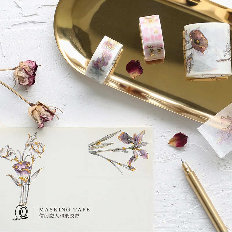 Colorful Bronzing Series Washi Tape Star Coral Flower Bird Adhesive Tape DIY Scrapbooking Sticker Label Masking Tape
Colorful Bronzing Series Washi Tape Star Coral Flower Bird Adhesive Tape DIY Scrapbooking Sticker Label Masking Tape
