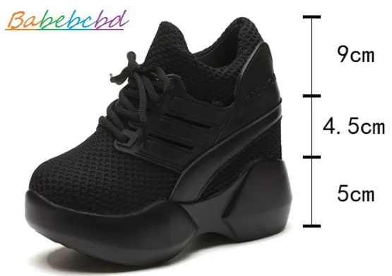 Babebcbd Spring 2019 new sneaker women's net cloth shoes inside high women's thick soles travel casual shoes 10cm
Babebcbd Spring 2019 new sneaker women's net cloth shoes inside high women's thick soles travel casual shoes 10cm