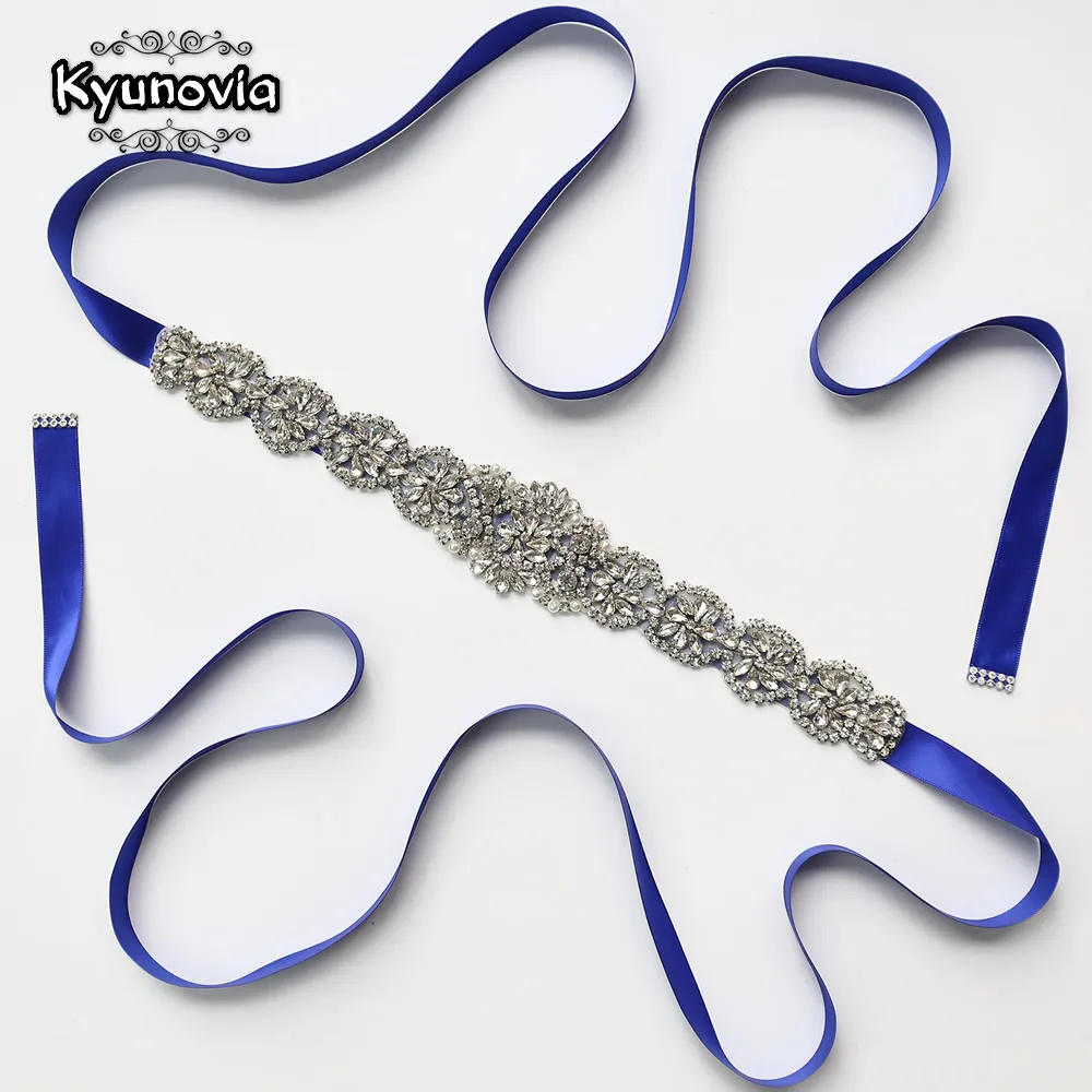 Kyunovia Crystal Bridal Sash Wedding Dress Belt 21 Ribbon Color Blue White Silver Rhinestone Belts Evening Dress Sash Belts D14
Kyunovia Crystal Bridal Sash Wedding Dress Belt 21 Ribbon Color Blue White Silver Rhinestone Belts Evening Dress Sash Belts D14