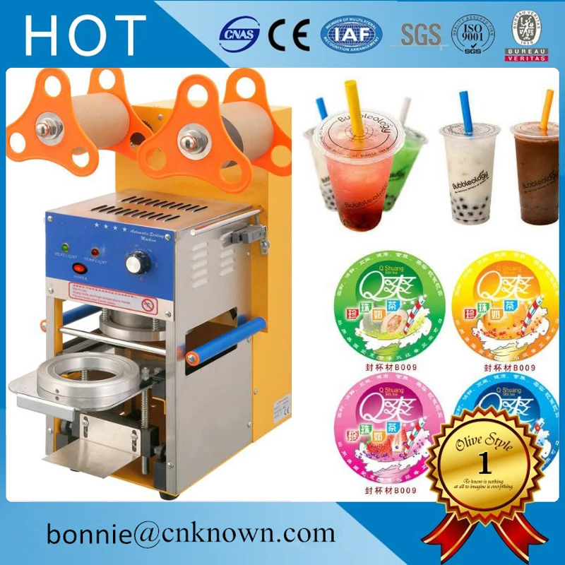 400-600cup/h Plastic paper Cup sealing maker bubble tea sealing making machine free shipping 110v/220v
400-600cup/h Plastic paper Cup sealing maker bubble tea sealing making machine free shipping 110v/220v