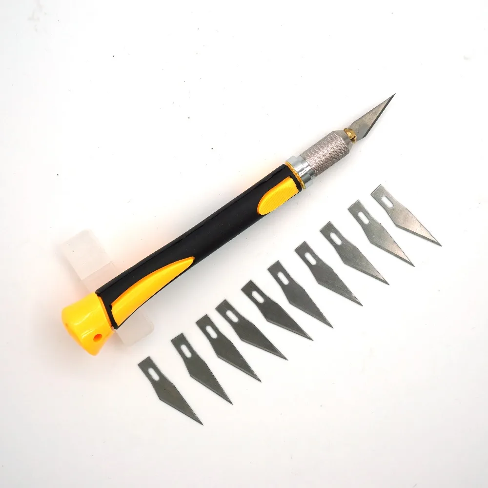 Wood Carving Knife Tools Fruit Food Craft Sculpture Engraving Hand Tools Non-slip Handle with 11 pcs SK5 Blades
Wood Carving Knife Tools Fruit Food Craft Sculpture Engraving Hand Tools Non-slip Handle with 11 pcs SK5 Blades
