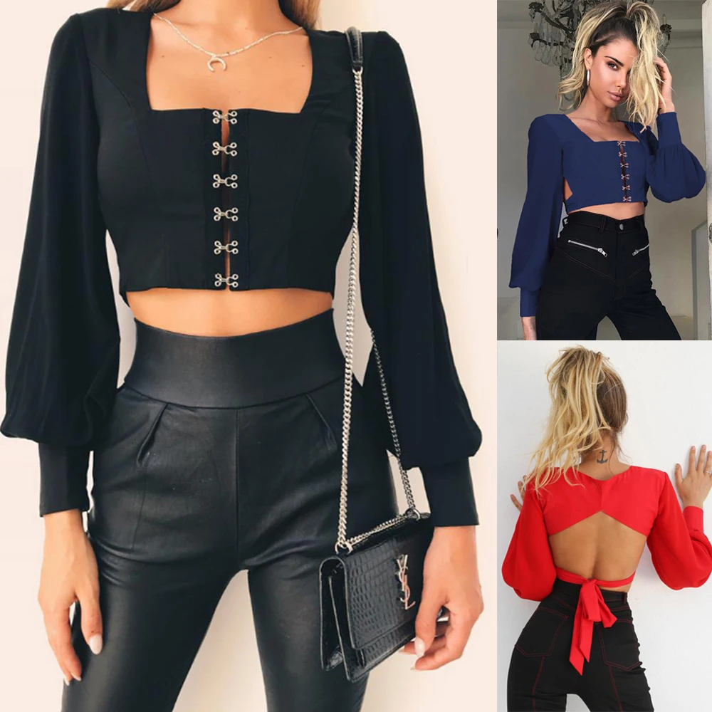 Spring and summer new style Sexy women's chiffon top with open back straps European and American explosions
Spring and summer new style Sexy women's chiffon top with open back straps European and American explosions