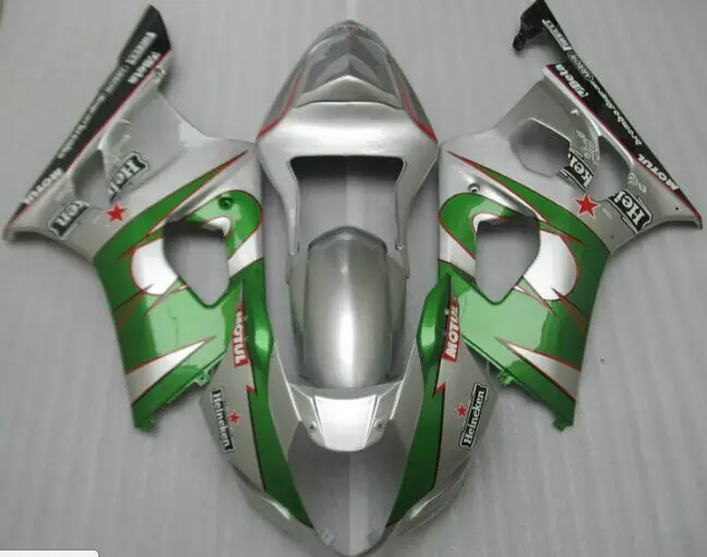 Injection Hey-Green silver GSXR 1000 2003 2004 GSX-R1000 K3 Green GSX R1000 GSXR-1000 K3 03-04 GSXR1000 03 04 Fairing for Suzuki 
Injection Hey-Green silver GSXR 1000 2003 2004 GSX-R1000 K3 Green GSX R1000 GSXR-1000 K3 03-04 GSXR1000 03 04 Fairing for Suzuki