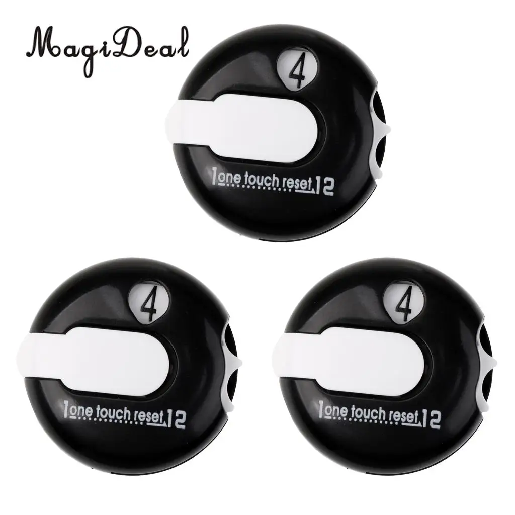 MagiDeal 3 Pieces Portable MIni Golf Score Counter Scorekeeper Scoring Tool Clip On Golf Glove or Golf Bag - Black
MagiDeal 3 Pieces Portable MIni Golf Score Counter Scorekeeper Scoring Tool Clip On Golf Glove or Golf Bag - Black