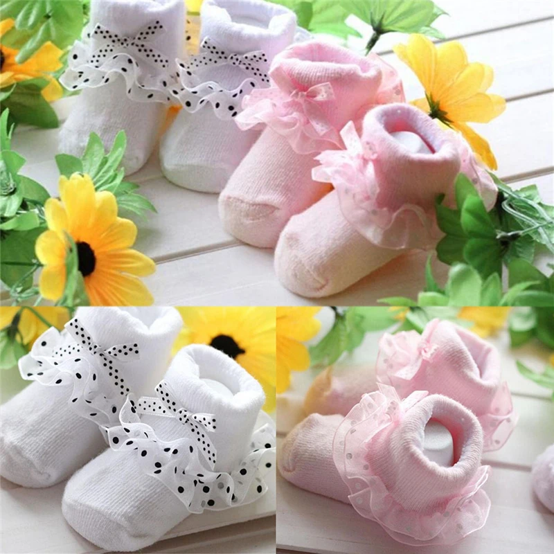 New Warm 0-6month Baby Girls Princess Bowknots Socks Hot Non-slip Cotton Lace Ankle Socks 1 Pair
New Warm 0-6month Baby Girls Princess Bowknots Socks Hot Non-slip Cotton Lace Ankle Socks 1 Pair