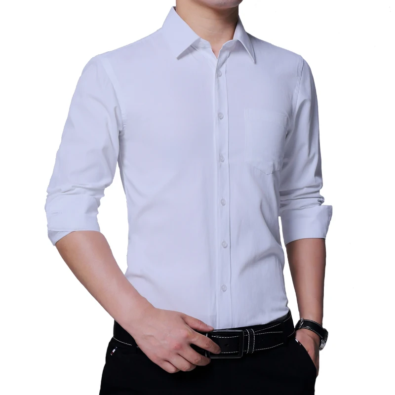 Slim Design Long Sleeve Men Shirt Asian Size S - 5XL Pure Color Shirt Men Business casual dress shirts
Slim Design Long Sleeve Men Shirt Asian Size S - 5XL Pure Color Shirt Men Business casual dress shirts